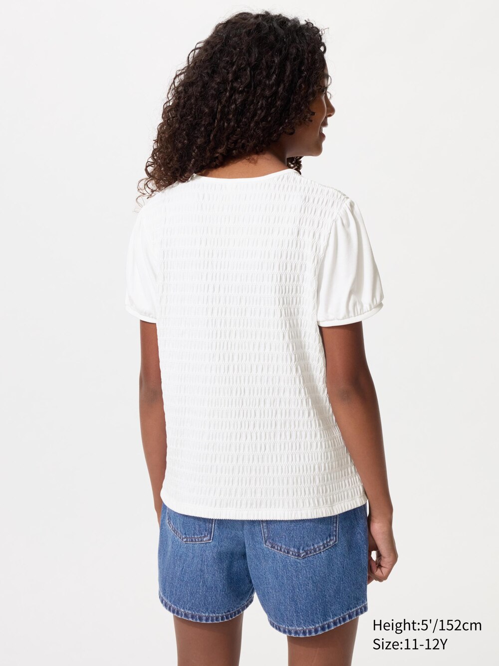 Uniqlo Puff Sleeve T-Shirt | Shirring — фото 3