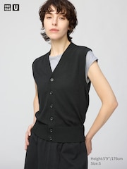 Washable Button Down Knitted Vest