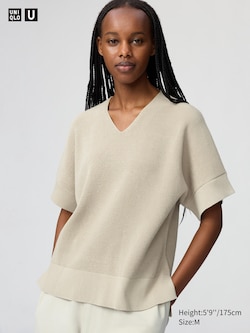 V-Neck Sweater | Short Sleeve