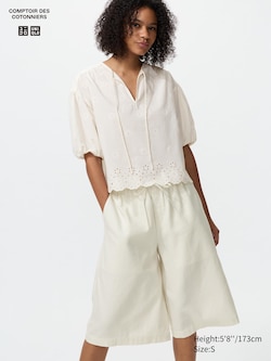 Linen Blend Culotte