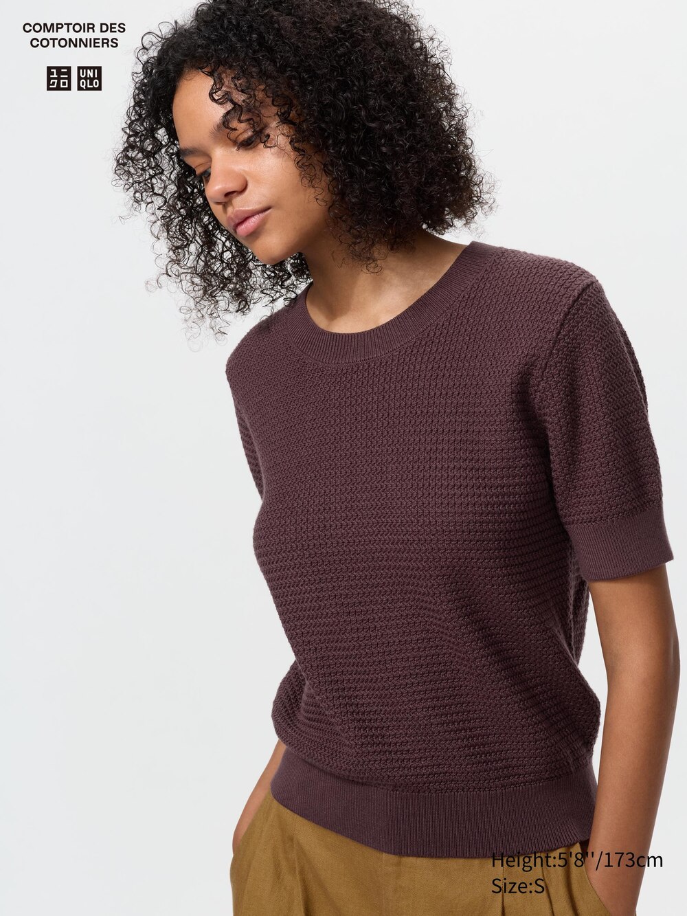 Cotton Short Sleeve Sweater