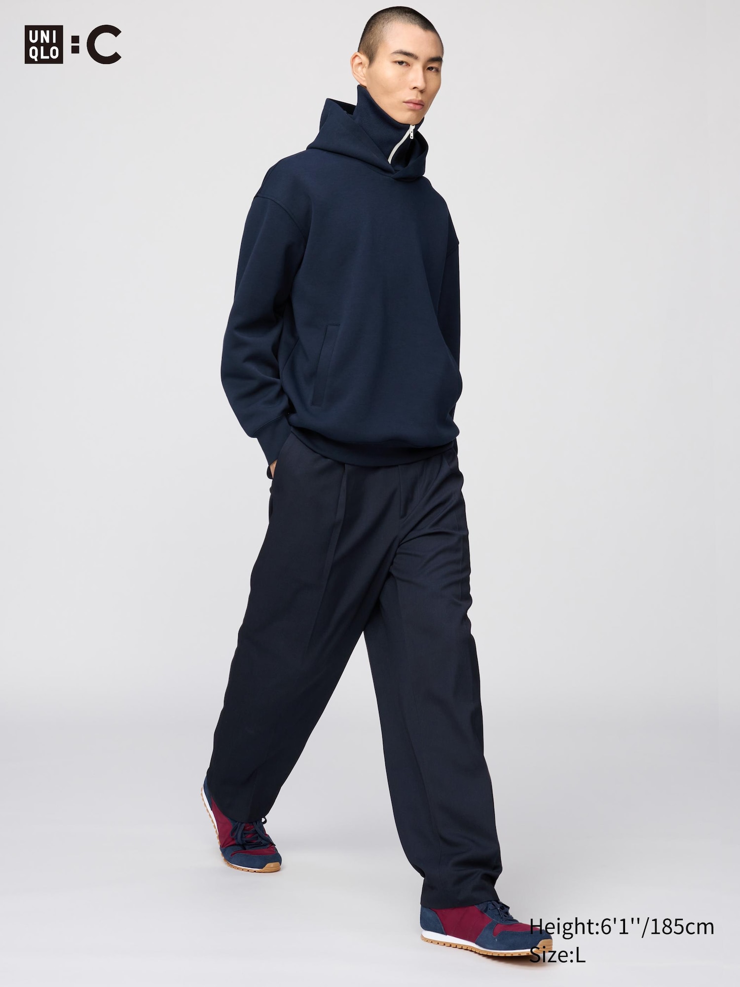 Unisex Pleated Wide Tapered Pants | UNIQLO US