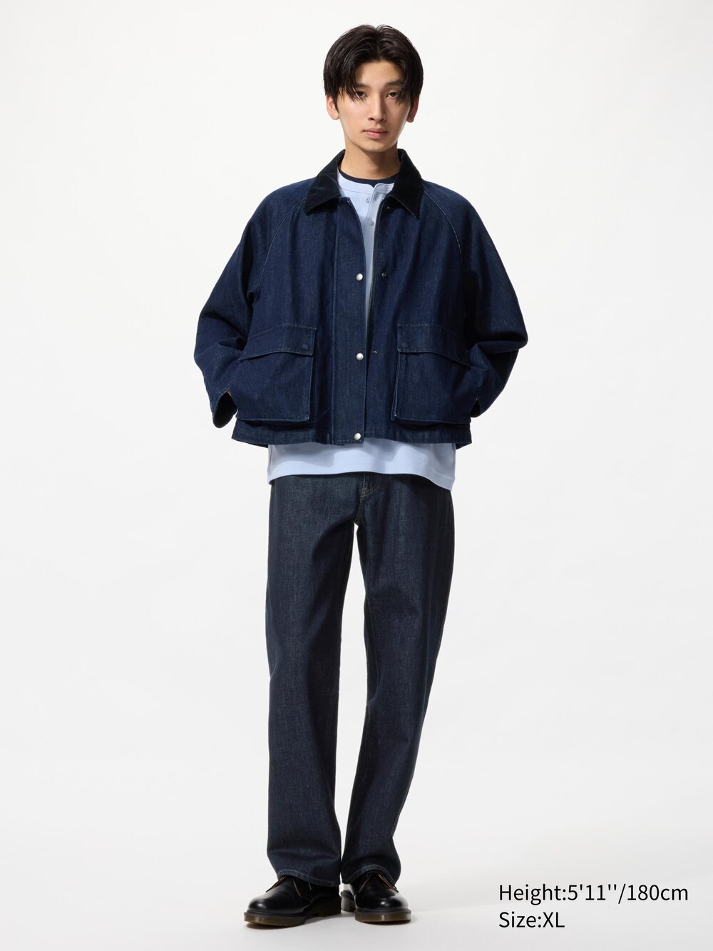 Uniqlo Barn Short Jacket | Denim — фото 5