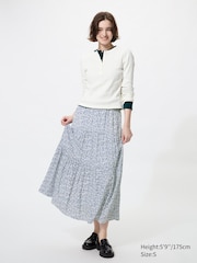 Tiered Maxi Skirt | Printed