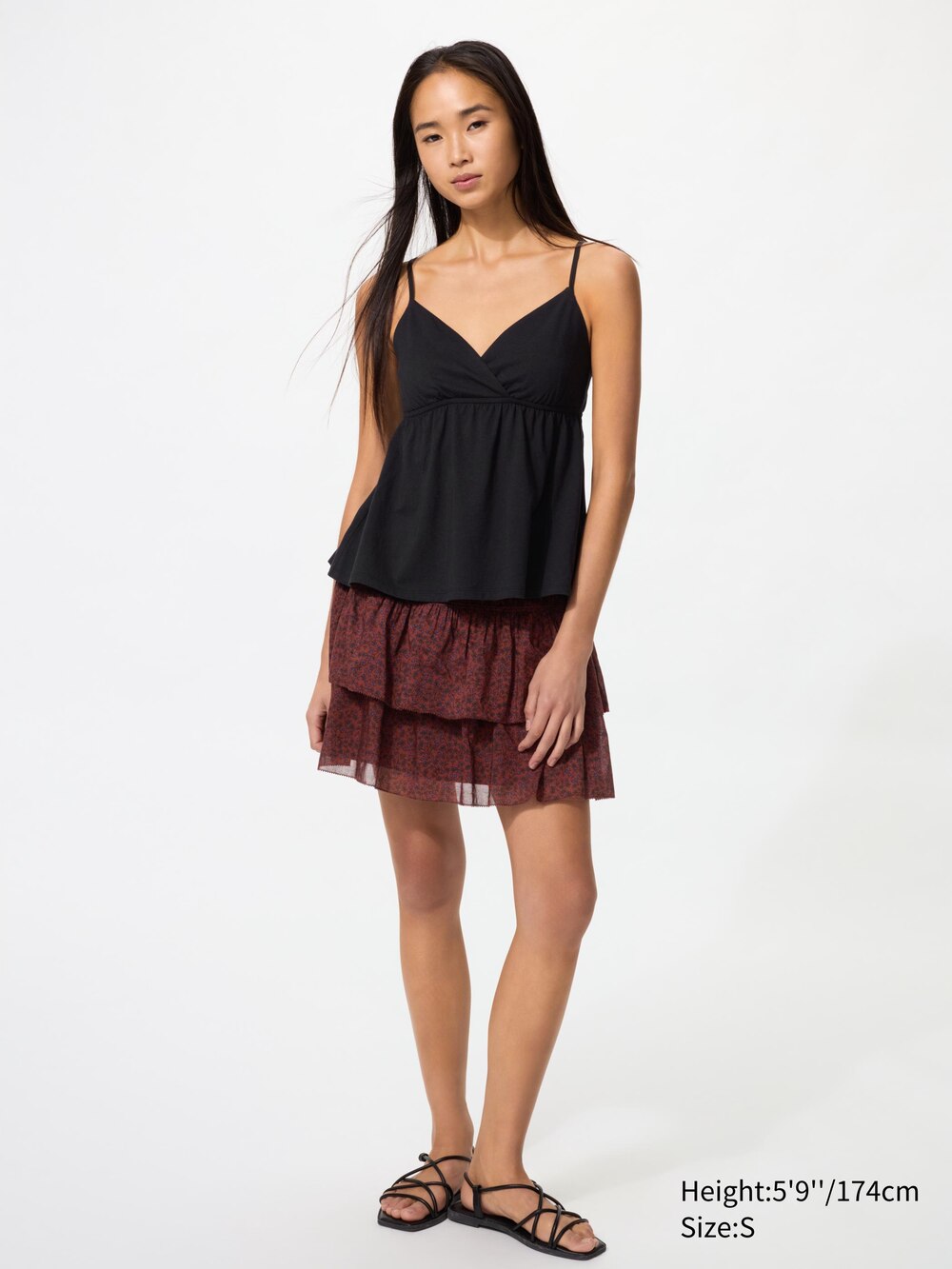Uniqlo Shirring Volume Frill Mini Skirt — фото 2