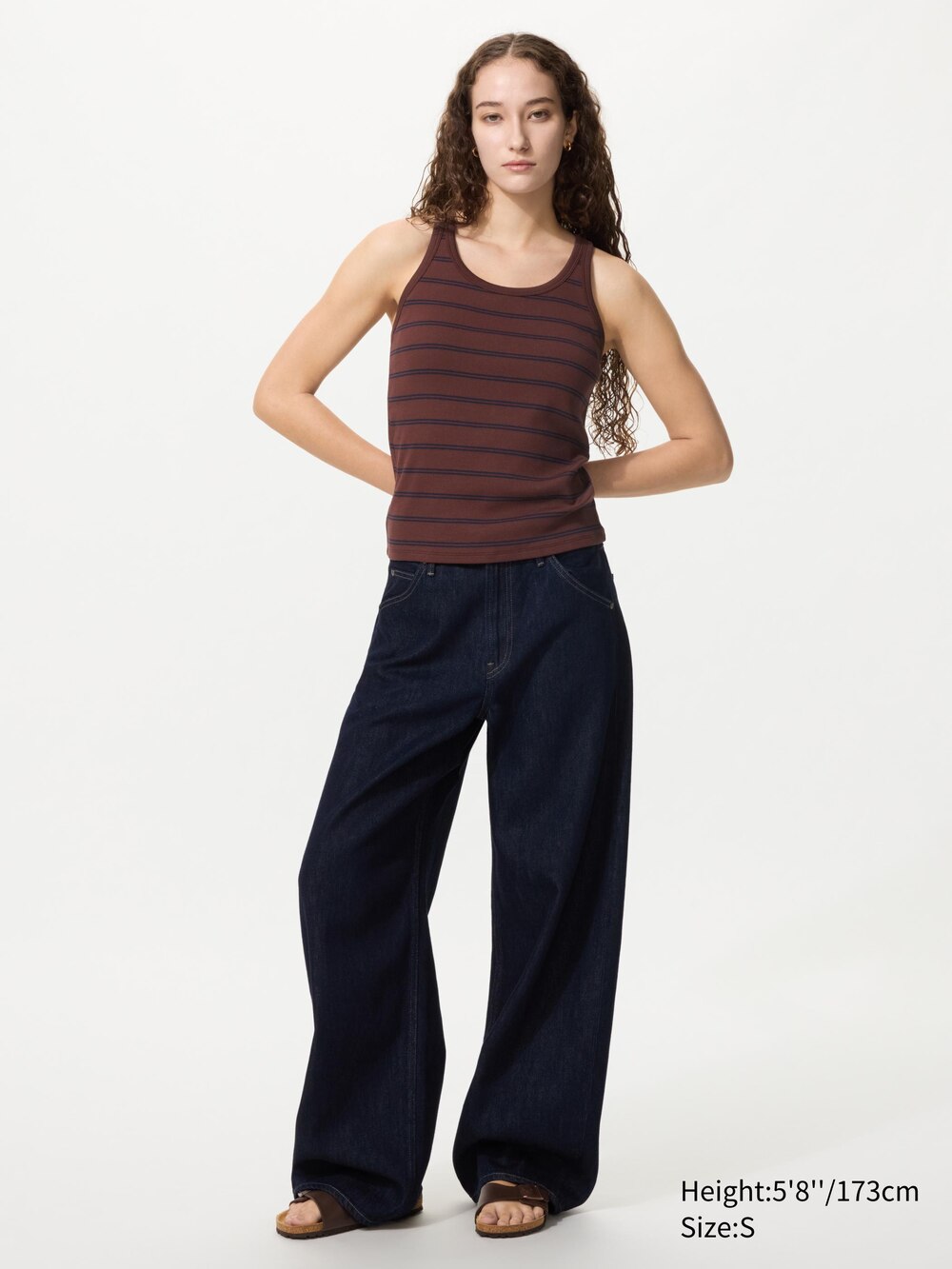 Uniqlo Racer Back Bra Top | Striped — фото 2