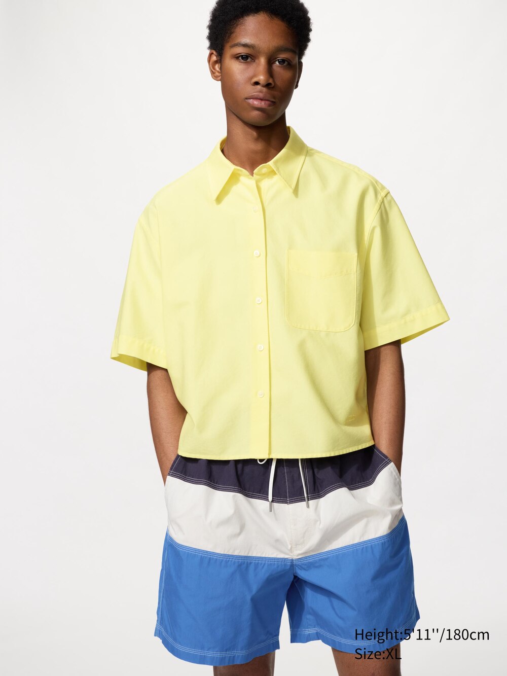 Uniqlo Oxford Boxy Shirt | Short Sleeve — фото 3