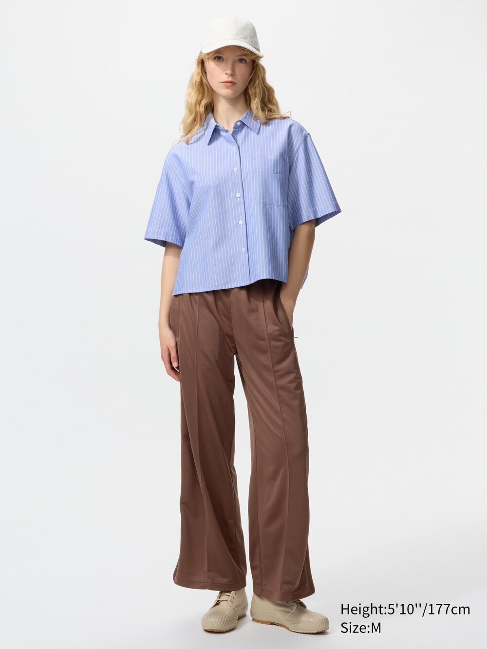 Uniqlo Oxford Boxy Short Sleeve Shirt | Striped — фото 2