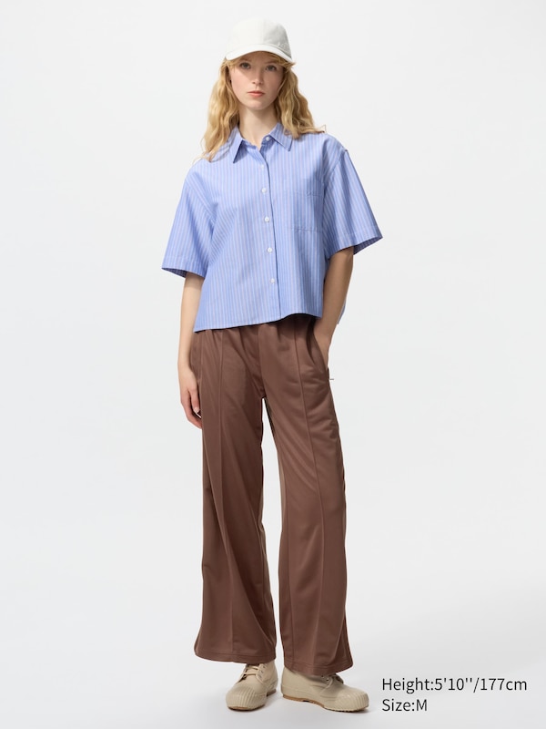 Oxford Boxy Short Sleeve Shirt | Striped