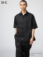 Premium Linen Oversized Shirt | Short Sleeve