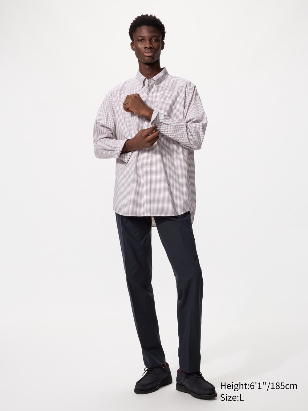 Uniqlo Broadcloth Shirt | Button Down | Checked — фото 2