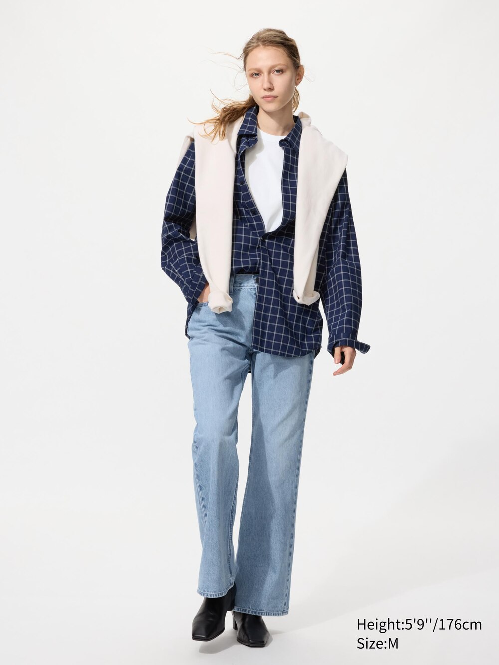 Uniqlo Broadcloth Shirt | Regular Collar | Checked — фото 3