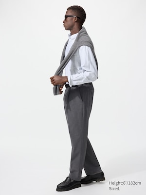 Smart Ankle Pants | Pleated