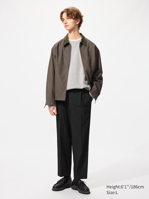 Smart Ankle Pants | Pleated