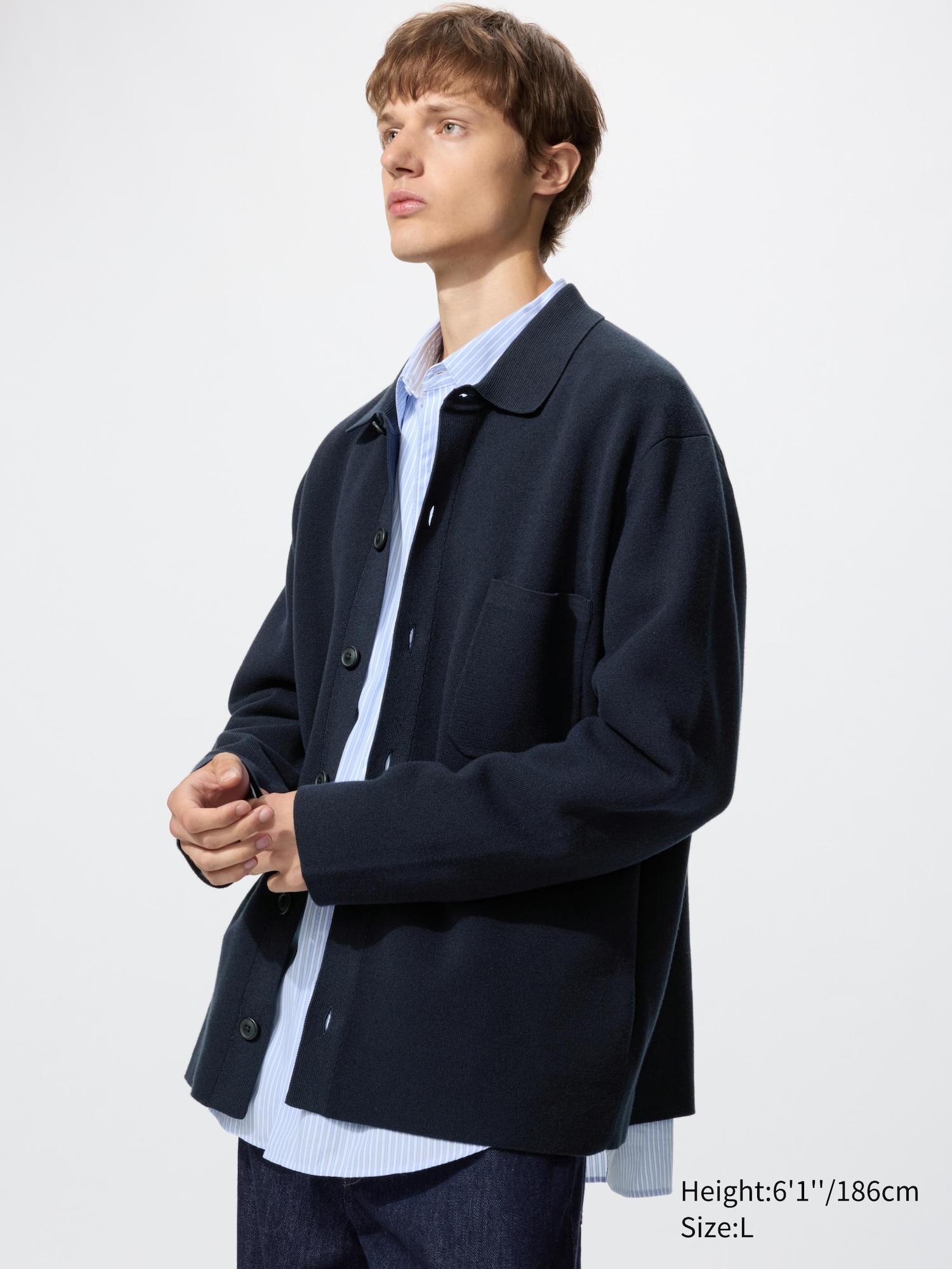 Milano Ribbed Shirt Collar Cardigan | UNIQLO US