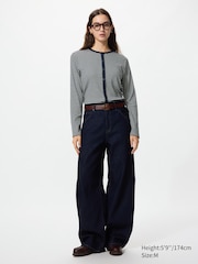 Soft Ribbed Cardigan | Striped