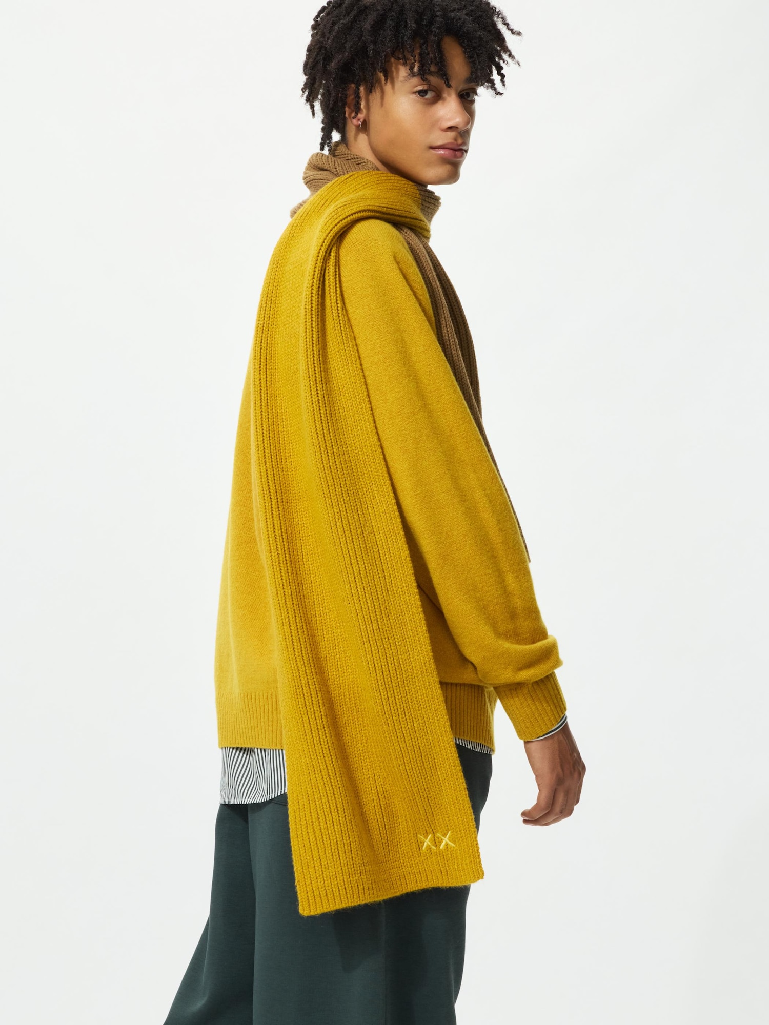 KAWS WINTER HEATTECH Knitted Scarf | UNIQLO US