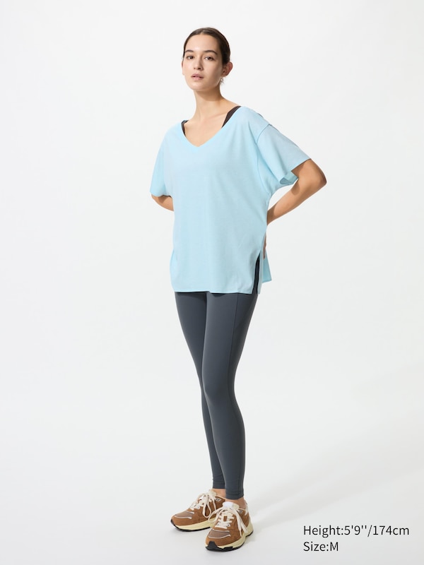 AIRism Relaxed V-Neck T-Shirt | 2 Way