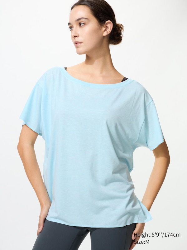 AIRism Relaxed V-Neck T-Shirt | 2 Way