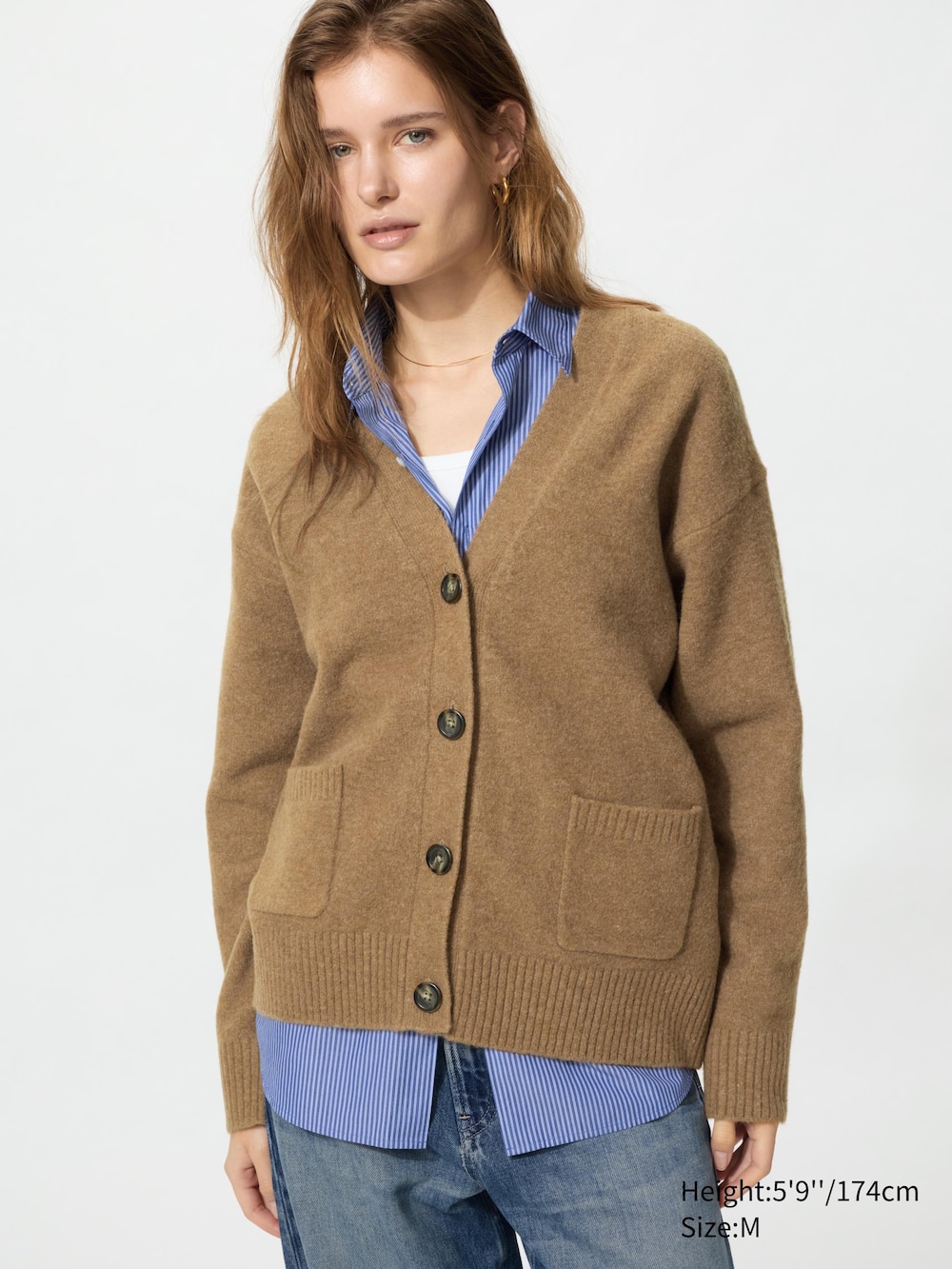 Женские кардиганы Uniqlo Souffle Yarn Relaxed Cardigan