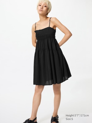 Linen Blend Camisole Dress