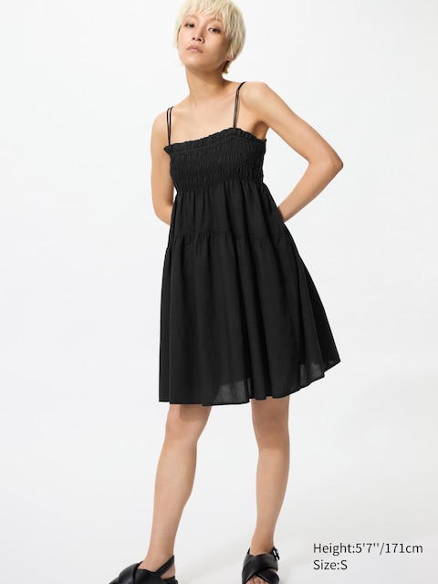 Uniqlo Linen Blend Camisole Dress