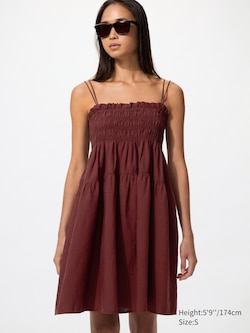 Linen Blend Camisole Dress