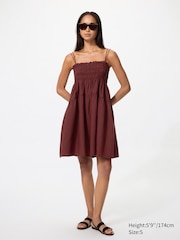 Linen Blend Camisole Dress
