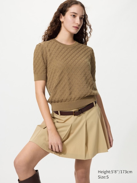 Uniqlo Pointelle Sweater | Short Sleeve
