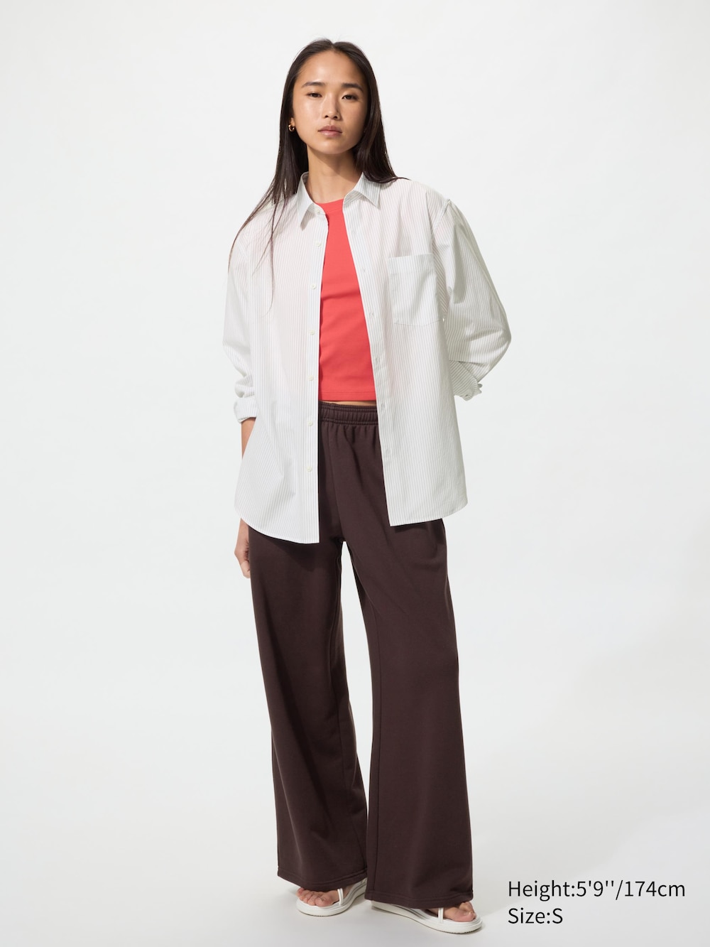 Uniqlo Broadcloth Shirt | Regular Collar | Striped — фото 4