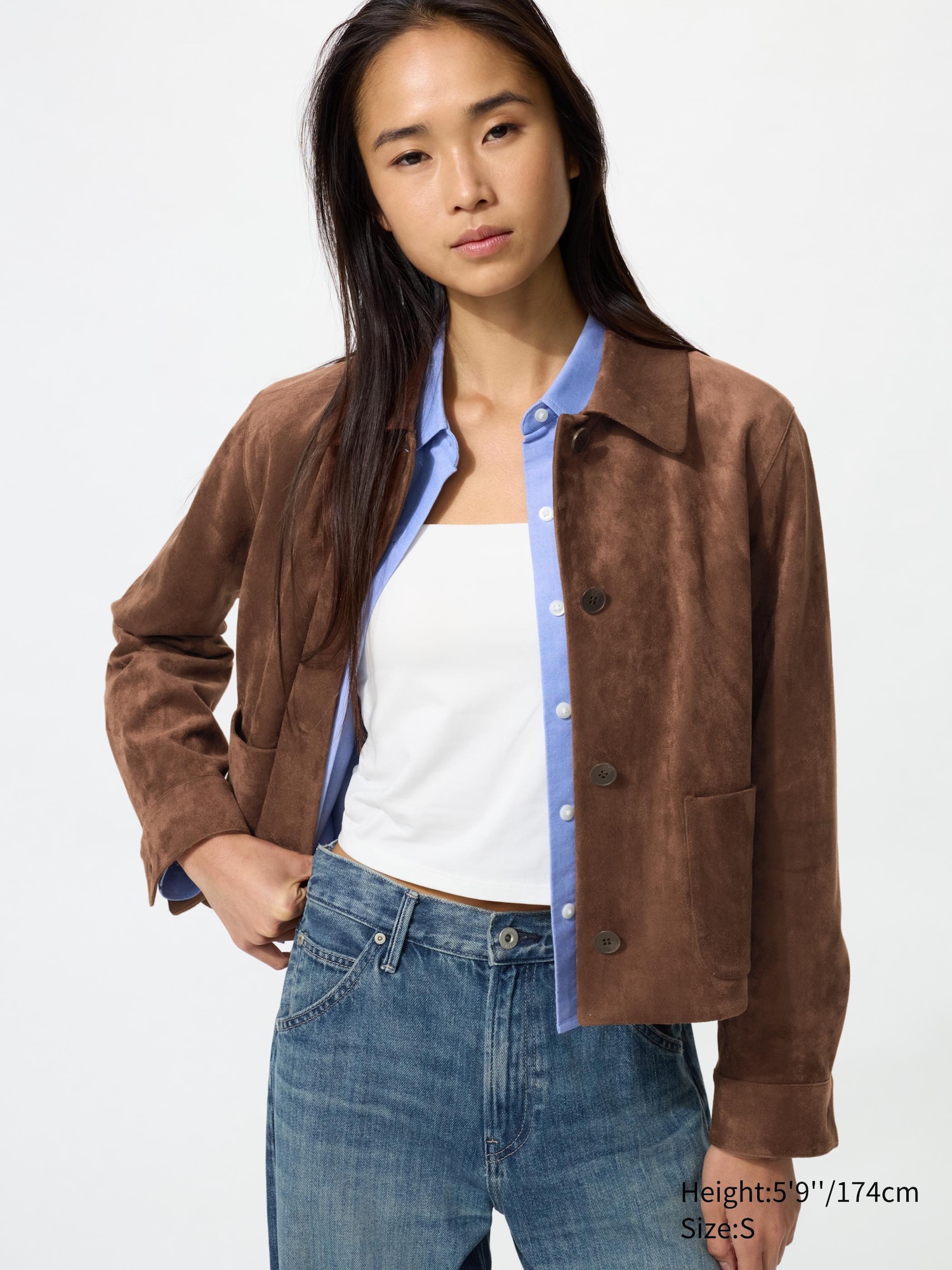 Women's Coated Short Jacket | Faux Leather | UNIQLO US