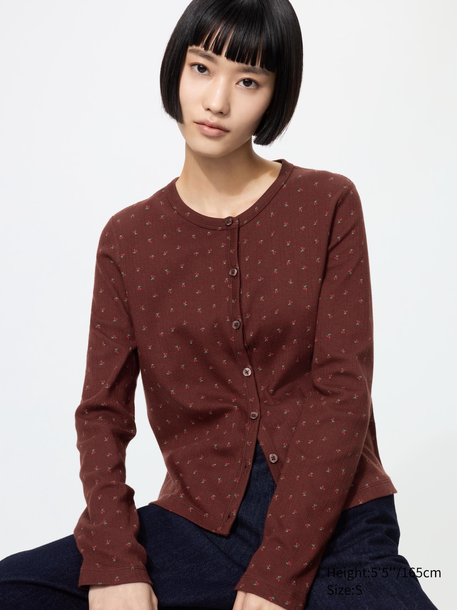 Pointelle Cardigan | Printed - thumbnail 5