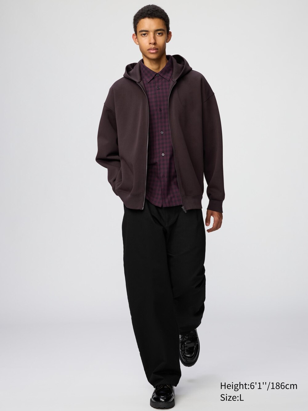 Uniqlo Sweat Oversized Full-Zip Hoodie — фото 2