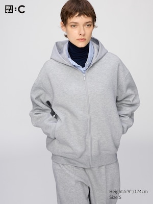 Sweat Oversized Full-Zip Hoodie