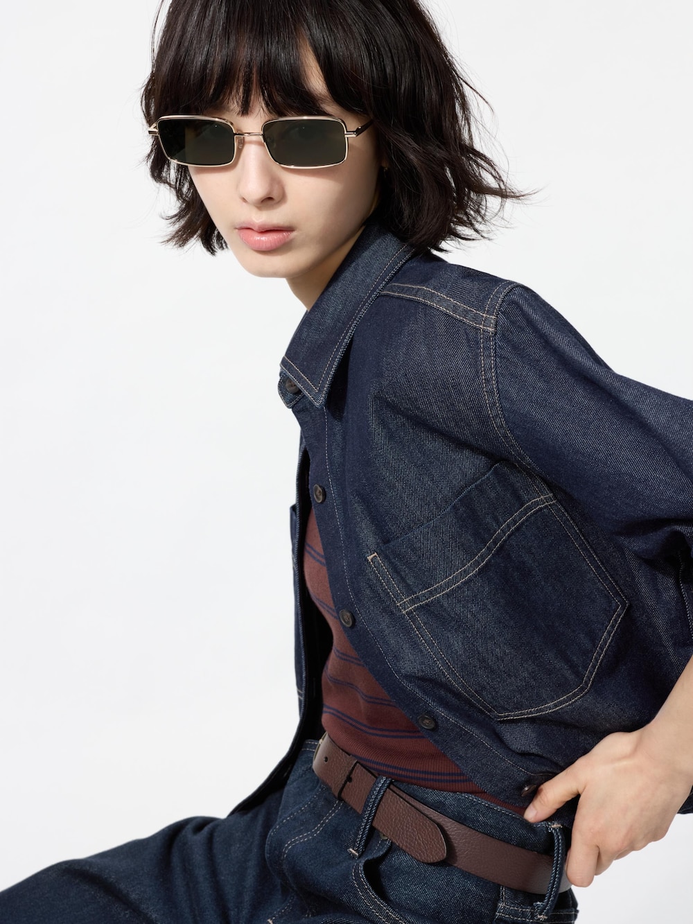 Uniqlo Metal Rectangle Sunglasses — фото 3