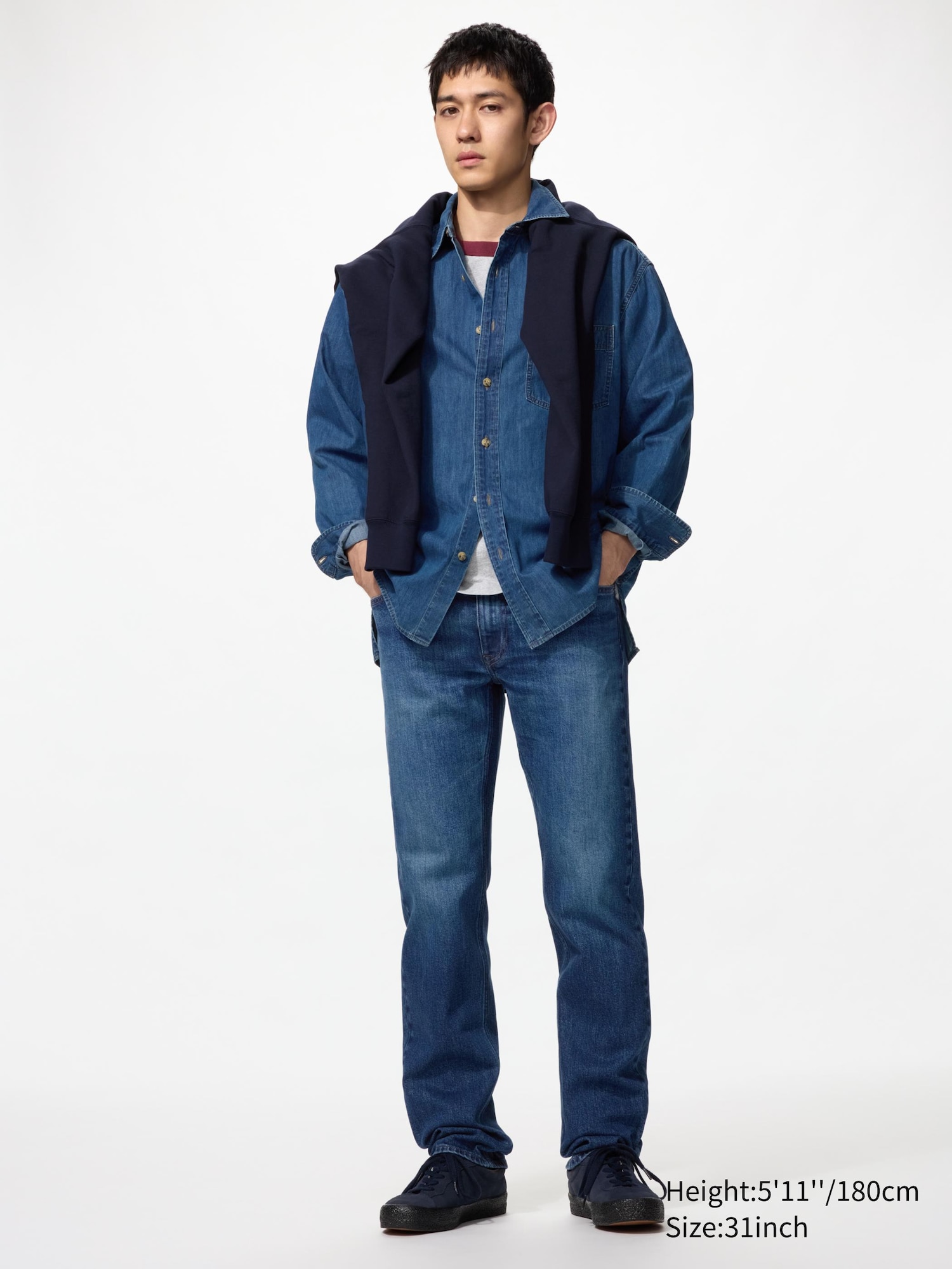 Men's Wide Straight Jeans | Tall | UNIQLO US