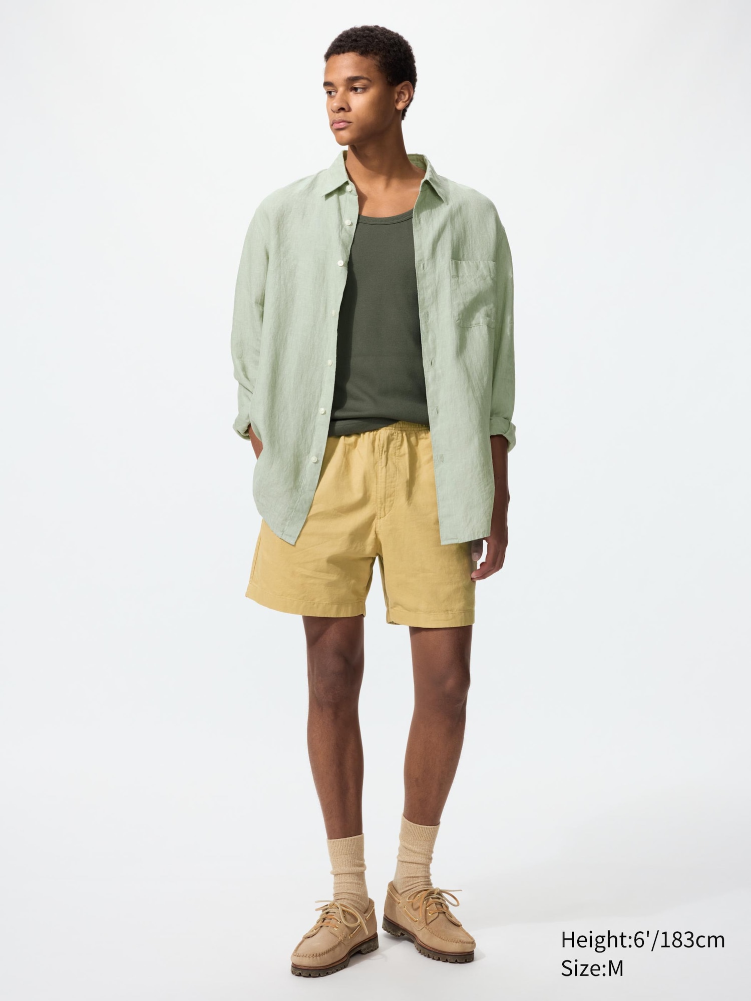 Linen Blend Easy Shorts | 5"