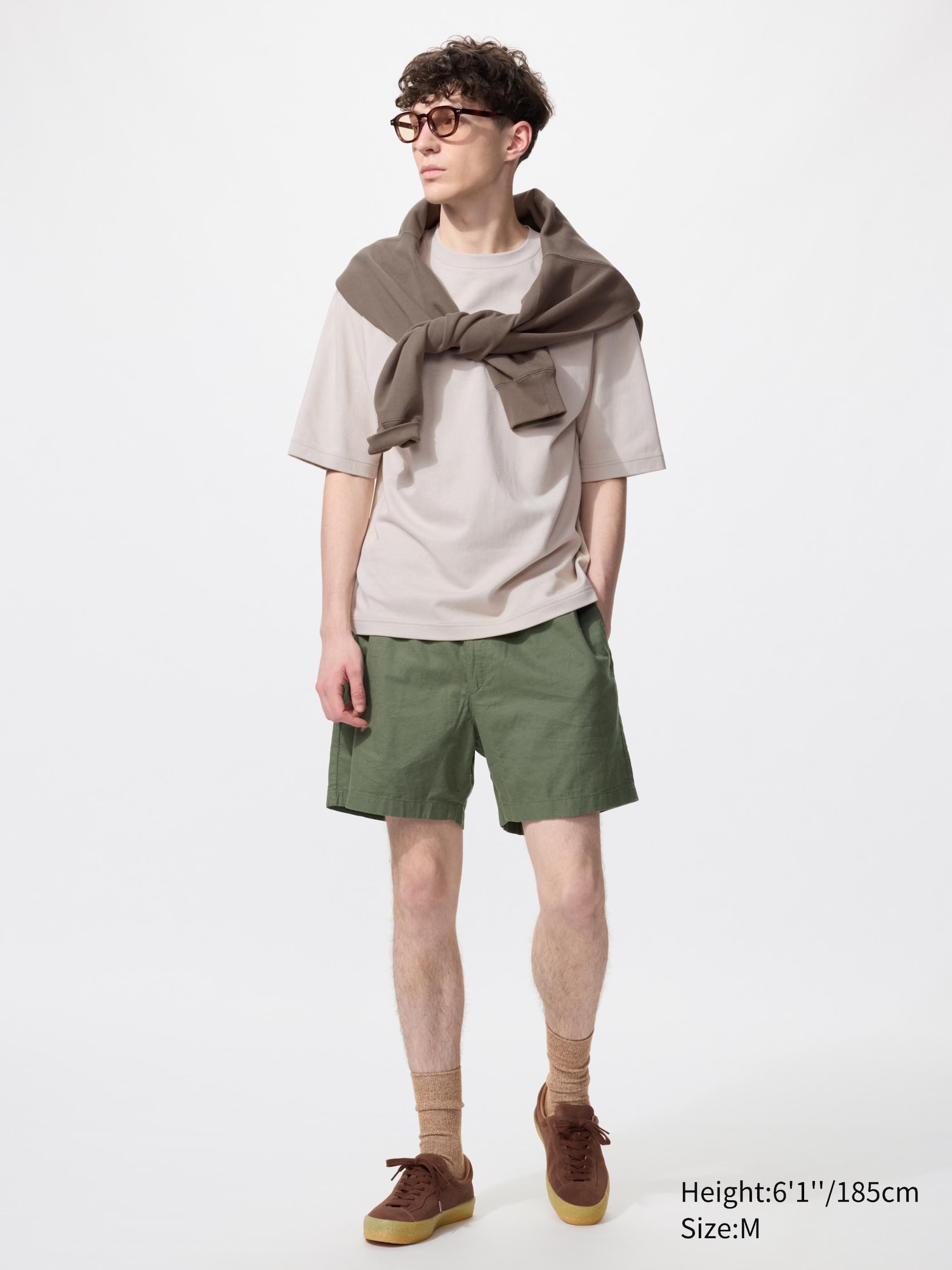 Linen Blend Easy Shorts | 5" - thumbnail 7