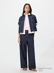Smart Wide Pants | Striped