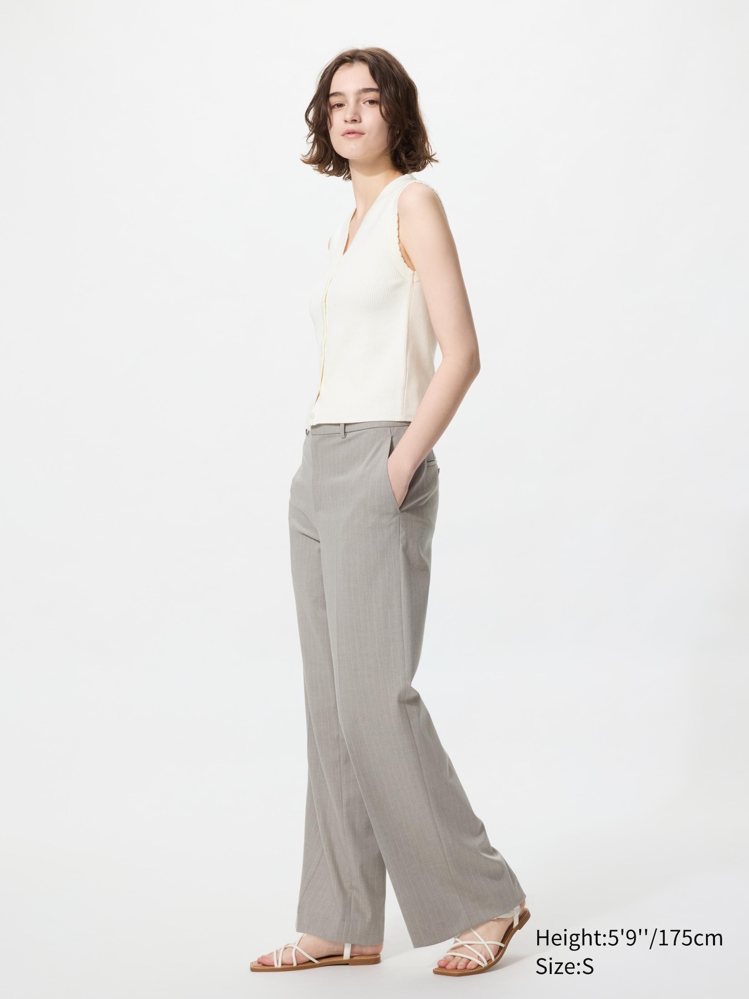 Smart Wide Pants Striped