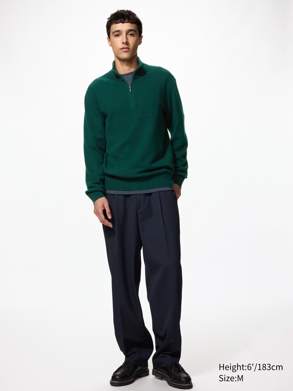 Uniqlo Cashmere Half-Zip Sweater — фото 2