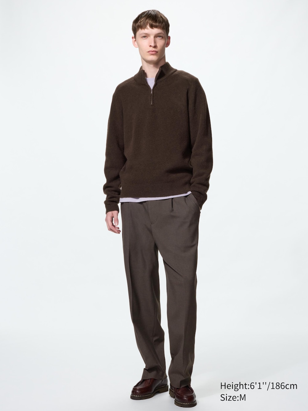 Мужские свитеры Uniqlo Souffle Yarn Half-Zip Sweater — фото 2