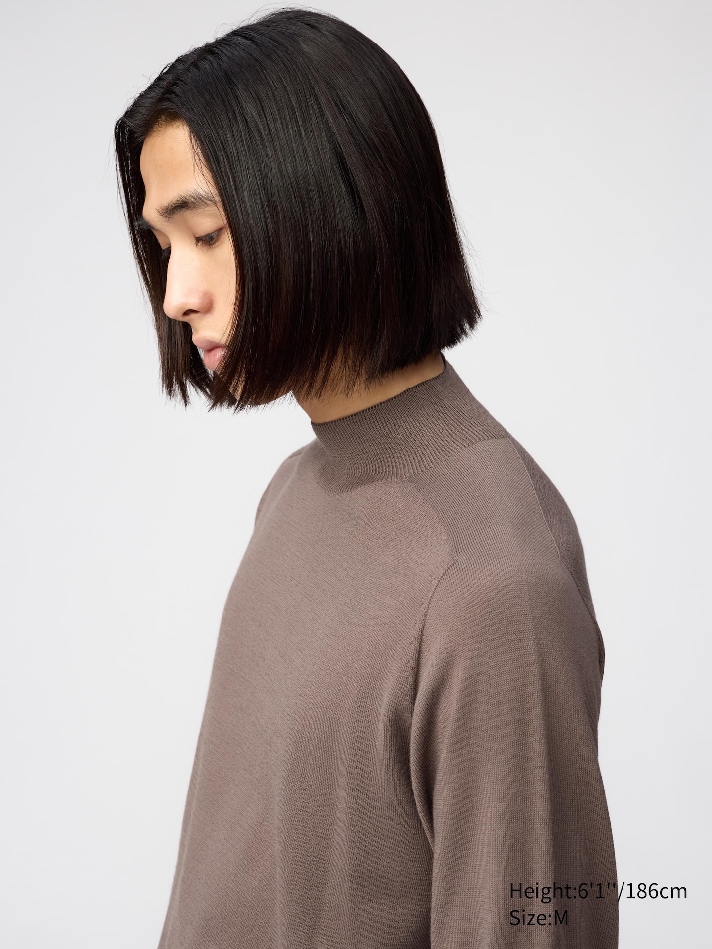 Мужские свитеры Uniqlo 3D Knit Mock Neck Sweater — фото 3