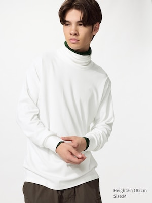 Soft Brushed Turtleneck T-Shirt