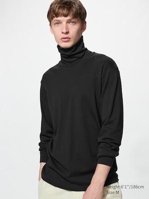 Soft Brushed Turtleneck T-Shirt