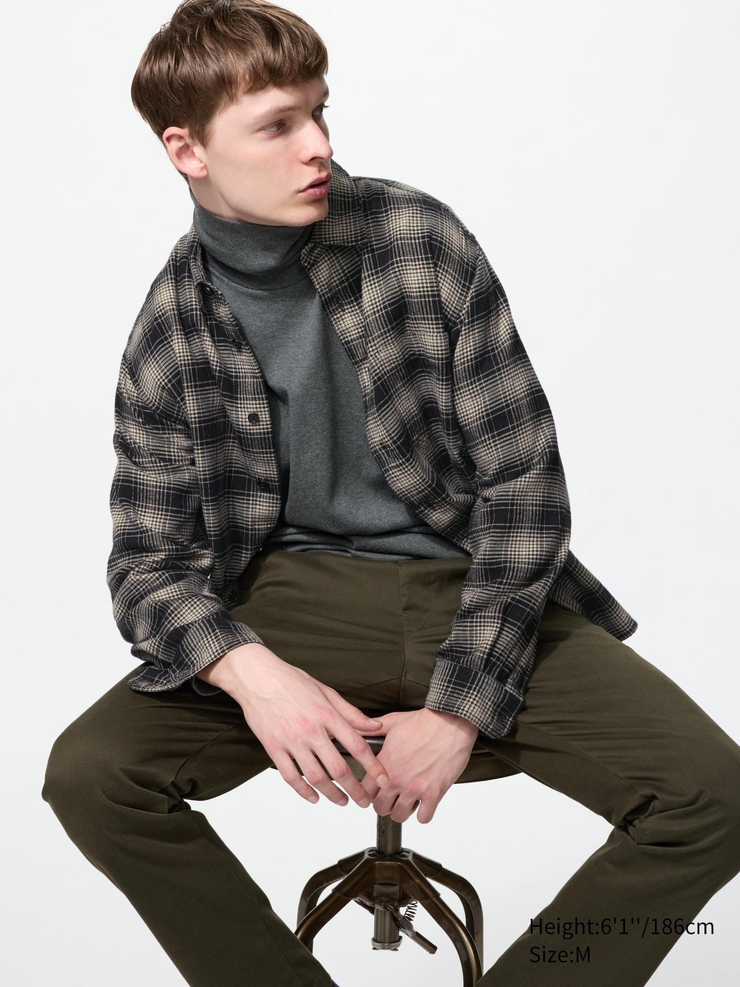 Soft Brushed Turtleneck T-Shirt - thumbnail 3