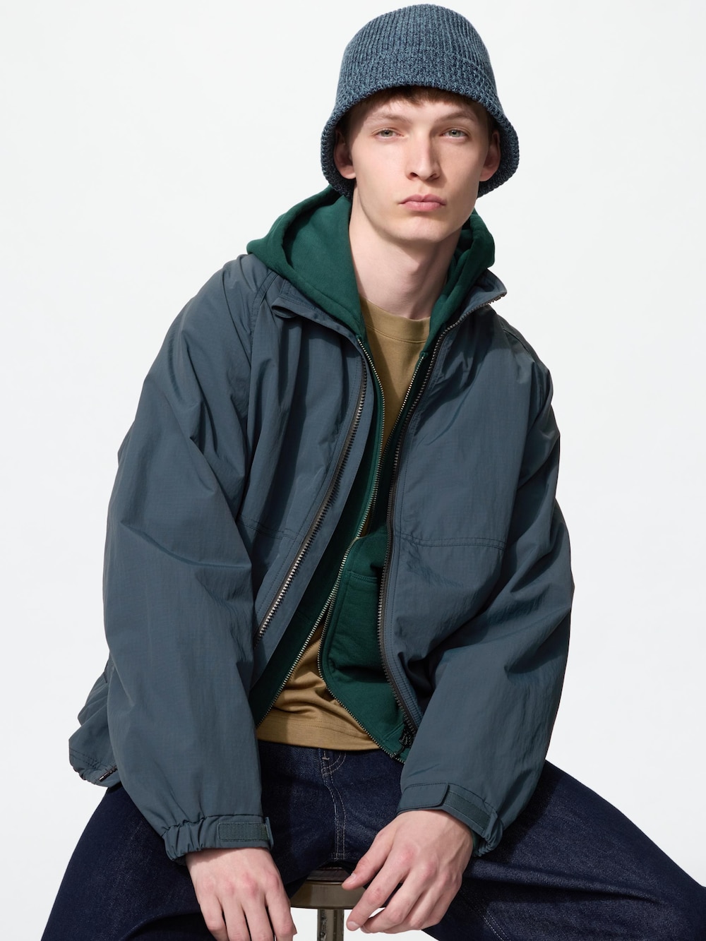 Головные уборы Uniqlo UV Protection Knitted Bucket Hat — фото 2