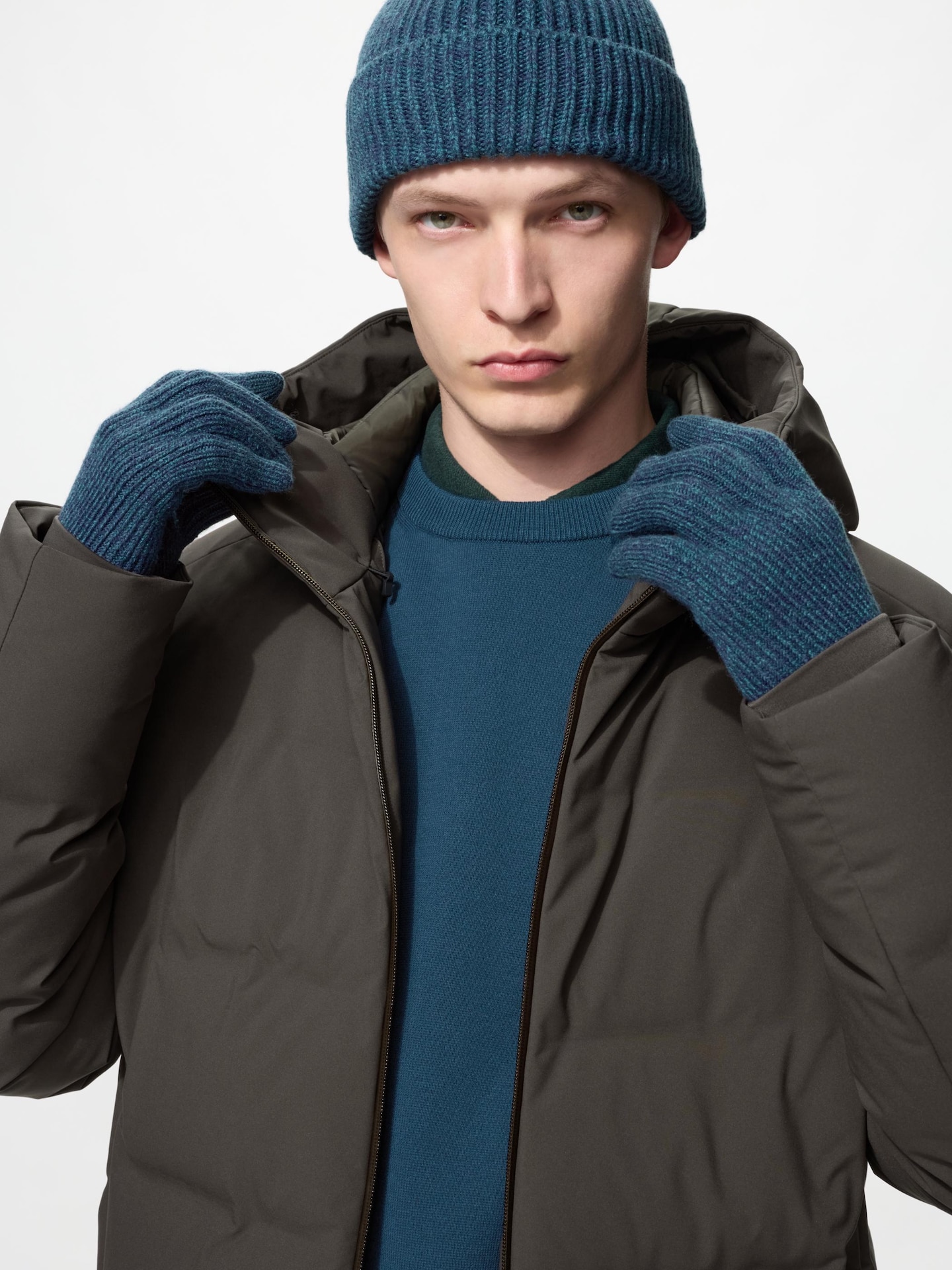 Перчатки Uniqlo Heattech Knitted Gloves, цвет: Бежевый — фото 2