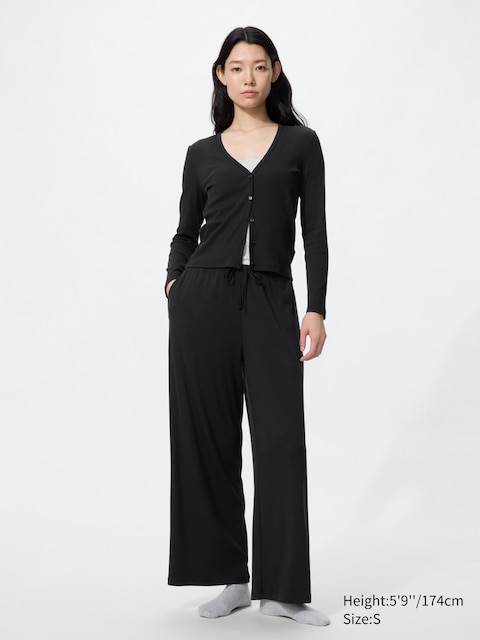 Uniqlo Ribbed Wide Easy Pants