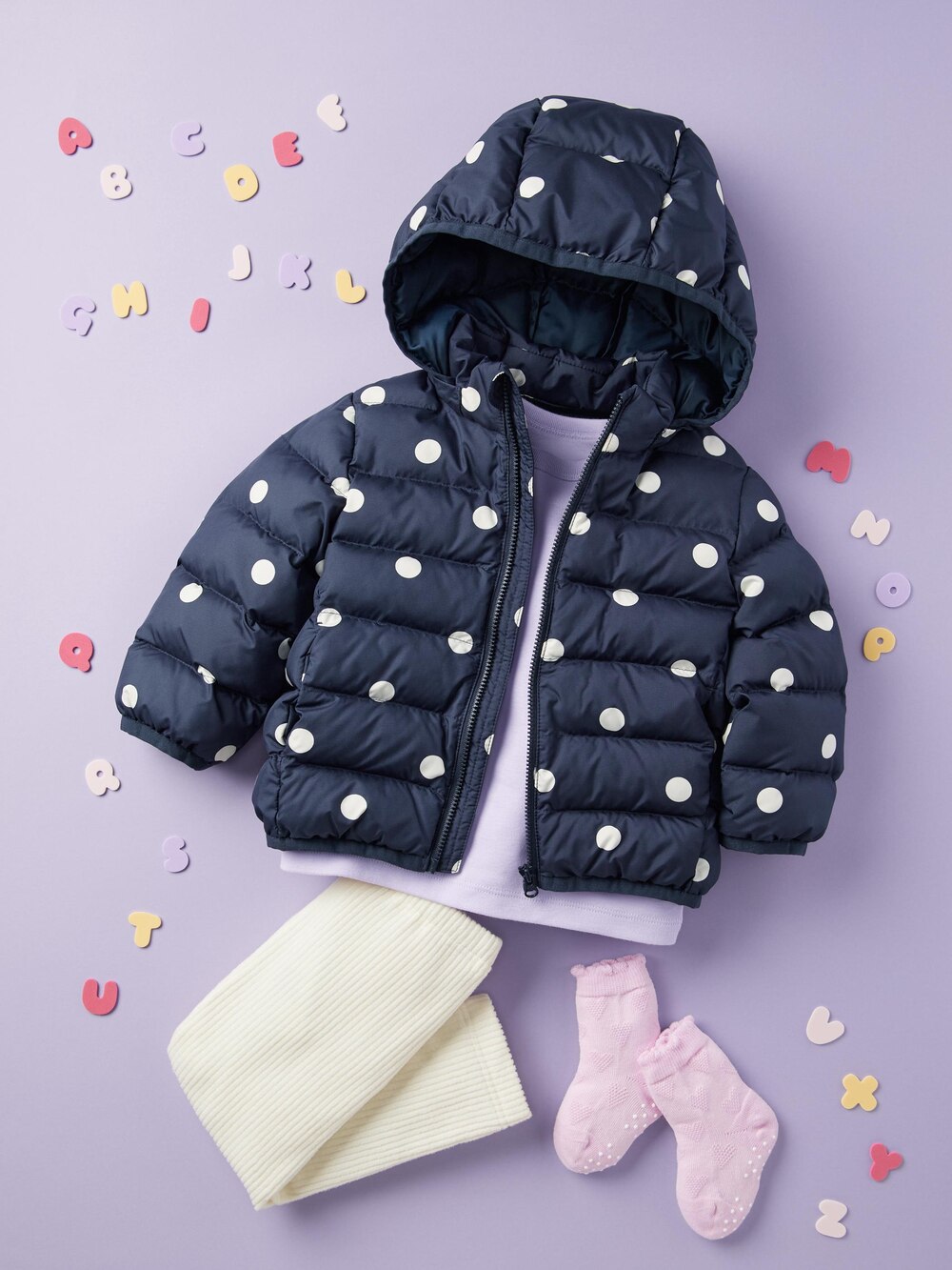 Детские куртки Uniqlo Baby PUFFTECH Washable Parka Printed — фото 4